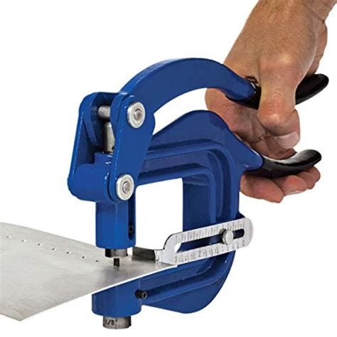 hole punched sheet metal|hand held metal hole punch.